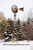 SmugMug > keywords > fir > Rusty Windmill in Winter, Rock County, Wisconsin